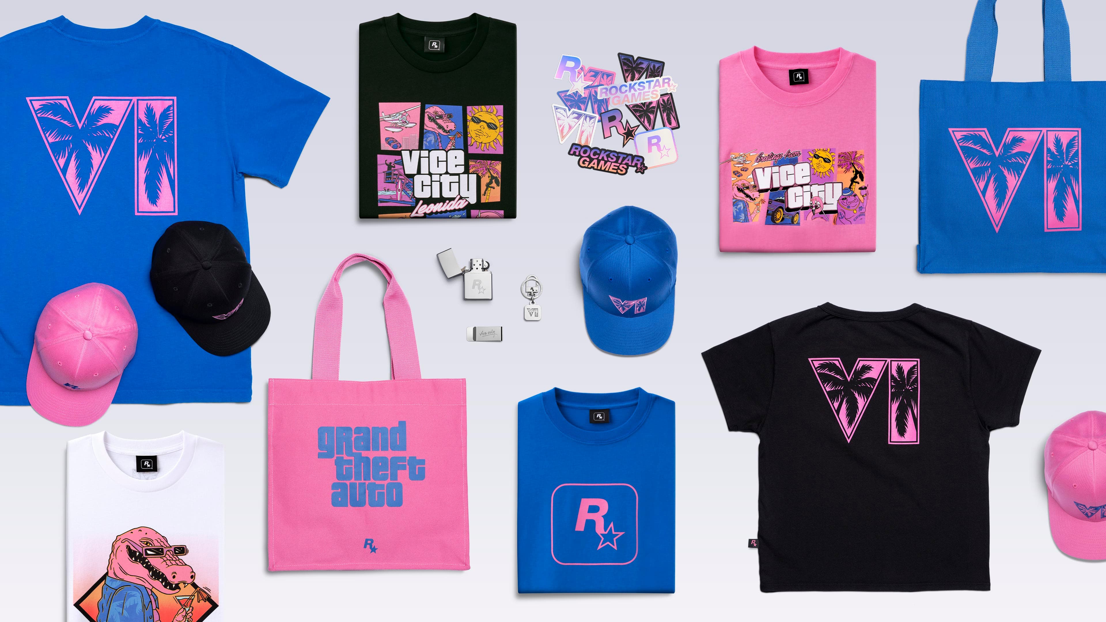 Rockstar released t-shirts, baseball caps and souvenirs for GTA VI